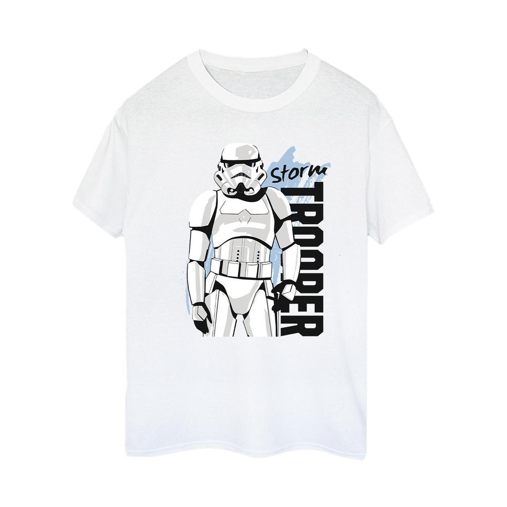 Star Wars Womens/Ladies Storm Trooper Cotton Boyfriend T-Shirt