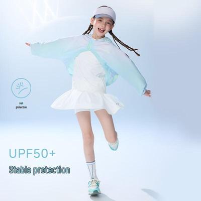 Girl's Hooded Sun Protection Jacket