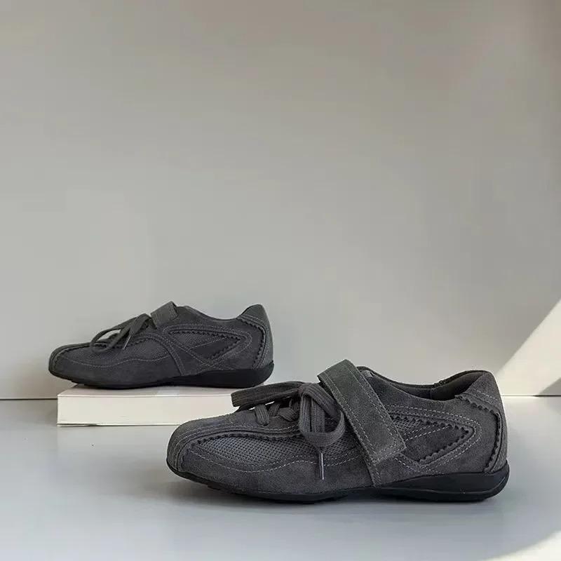 Retro Lace up Magic Stick Spring New CasualWomen Korean Style Ballet Training Shoes Sports Shoes Agan Shoes