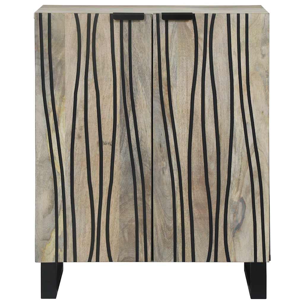 Sideboard White 60 x 33.5 x 75 cm Solid Mango Wood