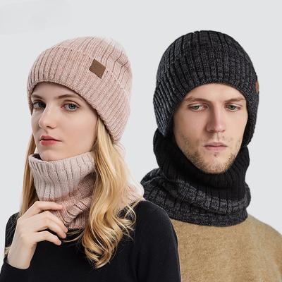 Autumn and Winter Outdoor Woolen Cap Men and Women Couple Neutral Knitted Hat Fleece-lined Thickened Warm Hat