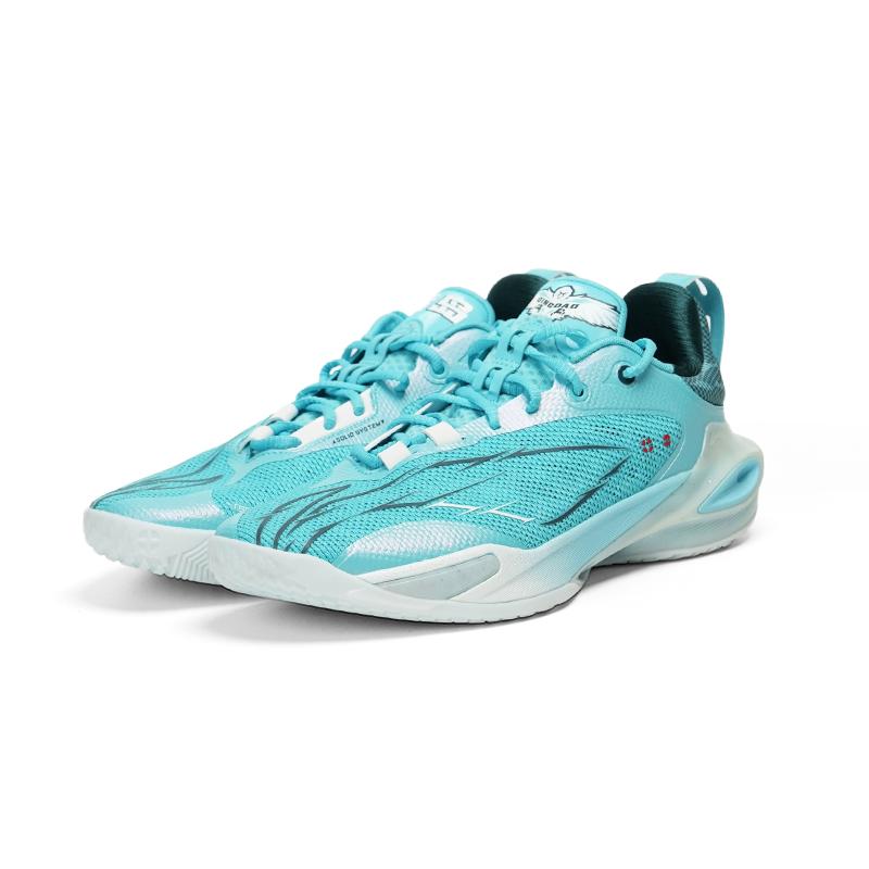 Li Ning Flash Attack 11 CBA Qingdao Team PE Edition Men Basketball Shoes Blue ABAU053-23
