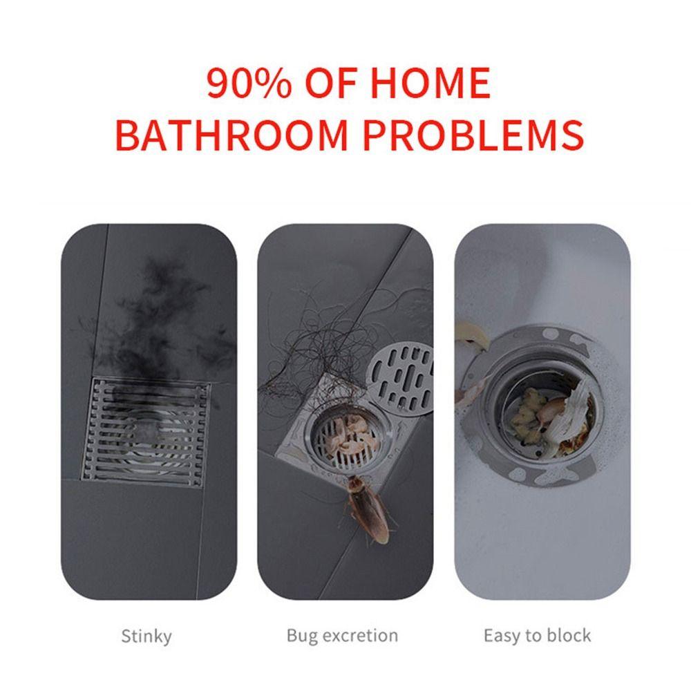 Useful Soft Floor Drain Cover Deodorant Pad Anti-insect Sink Hair Filter Silicone Water Stoppers Bathroom Kitchen