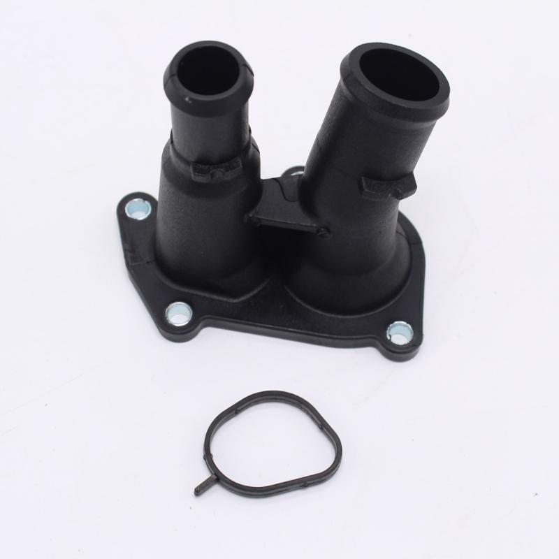 Long Lasting Coolant Flange Thermostat Water Pipe Maintenance For 1493599 Enhances Performances Efficient Engine Cooling