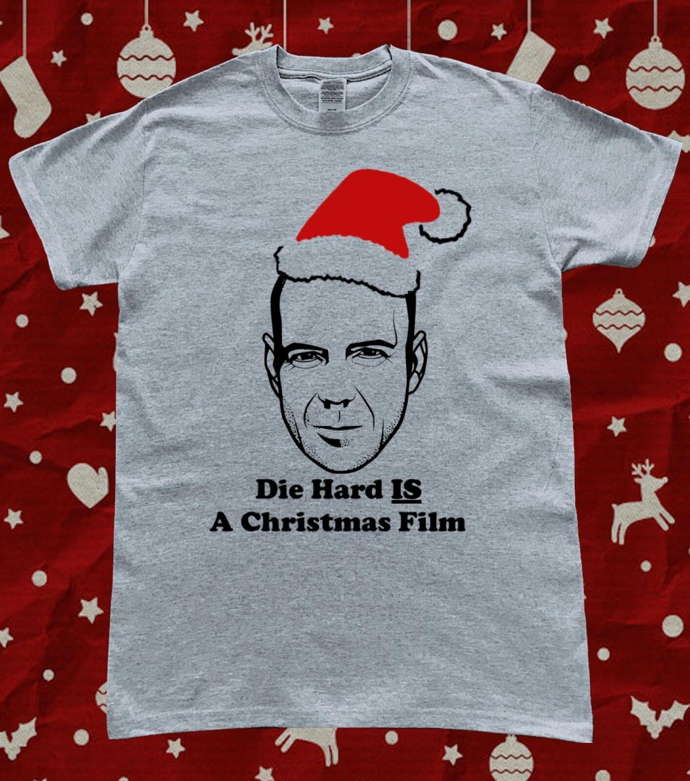 Die Hard is A Christmas Movie Bruce Willis Xmas Film T-Shirt L