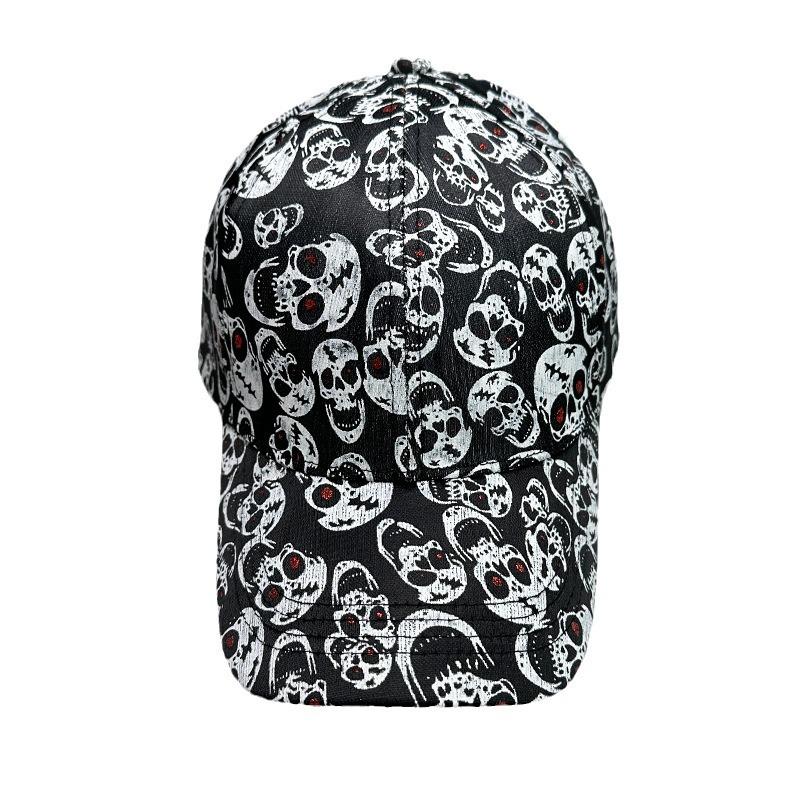 Graffiti Print Letters Anchor Skull Pattern Baseball Cap Men And Women Sunshade Street Versatile
