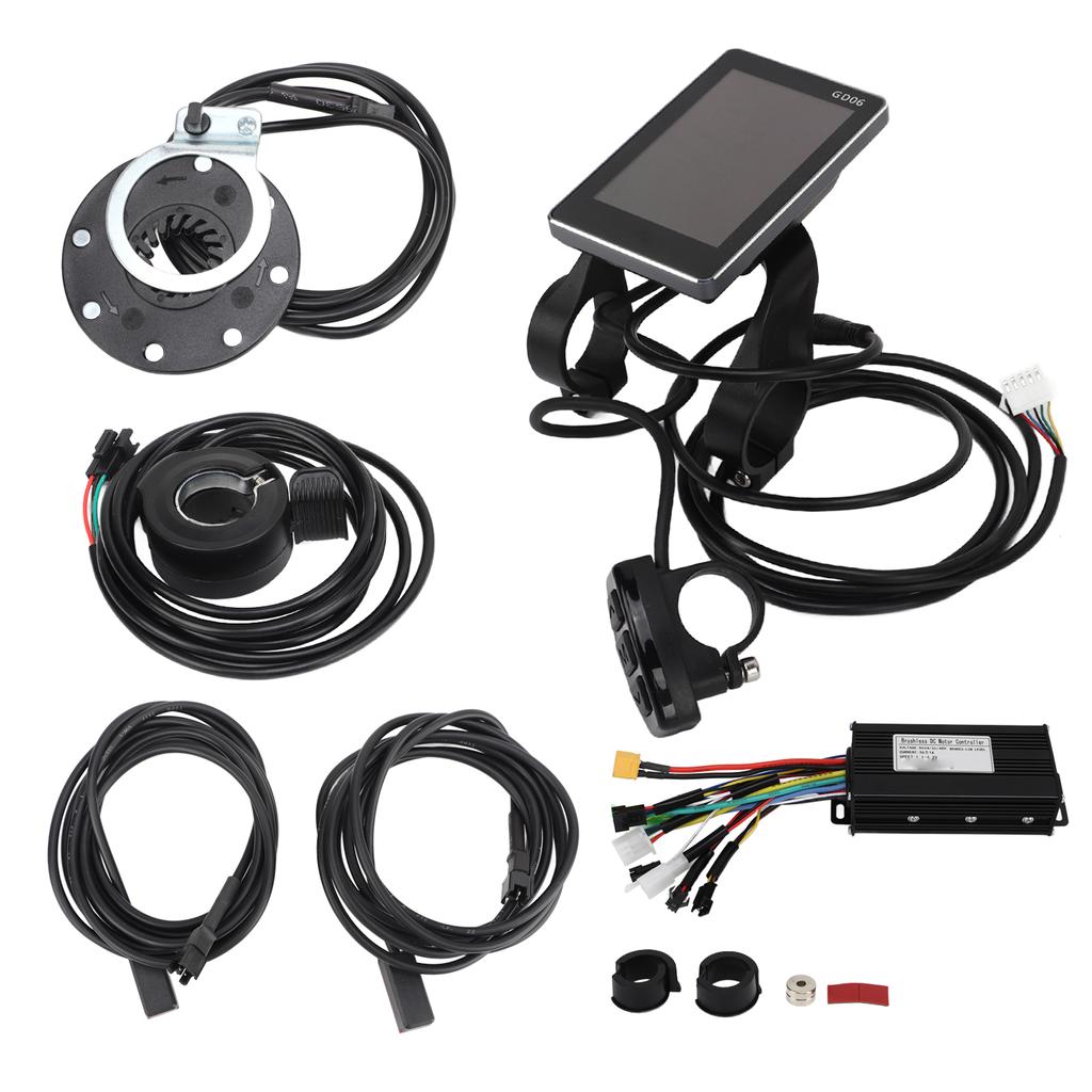 Electric Bike Bicycle Scooter 24V 36V 48V 26A 3 Mode Controller GD06 Display Set with Power Assist Sensor 130x Thumb