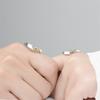 Trendy 925 Silver Ring For Men Women Jewelry Fashion Moon Sun Design Couple Ring Adjustable For Lover Wedding Accessories