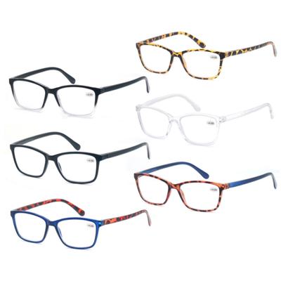 6-Pack Reading Glasses For Women Men Reader For Presbyopic Glasses Fashion Ultra Lightweight Frame Amplifier