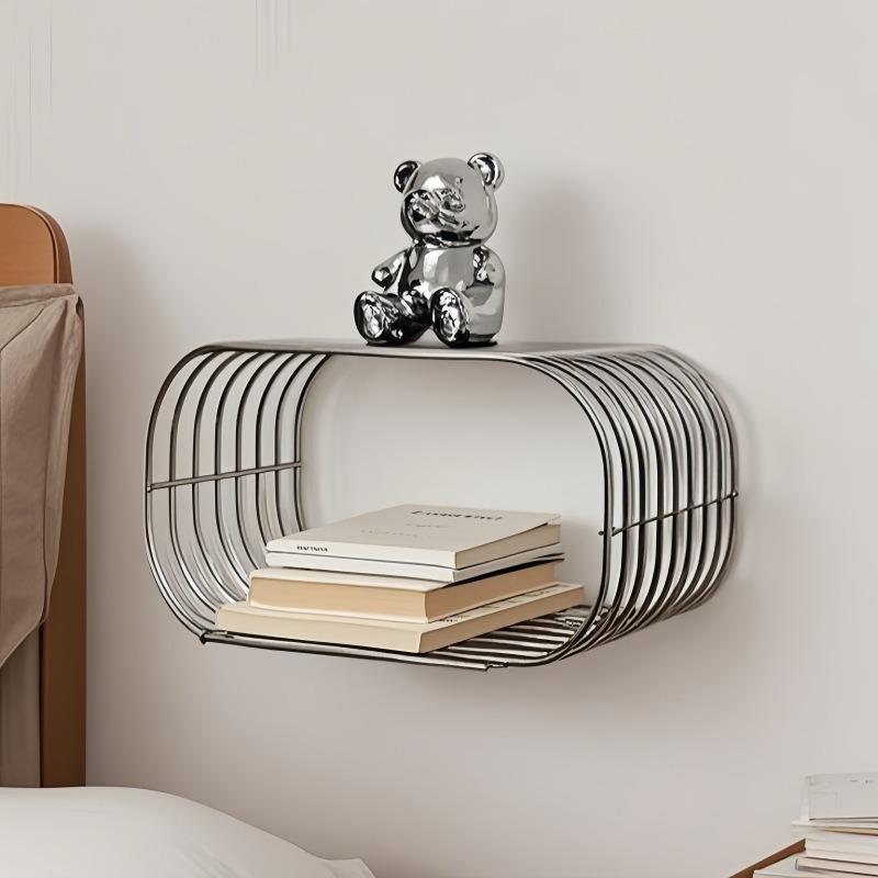 Wall Mounted Coffee Table Stainless Steel Side Tables Multifunctional Modern Tea Table Minimalist Luxury Living Room Tables