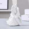 Abstract Resin Sculpture Ornament: Hugging Couple for Bedroom Decor