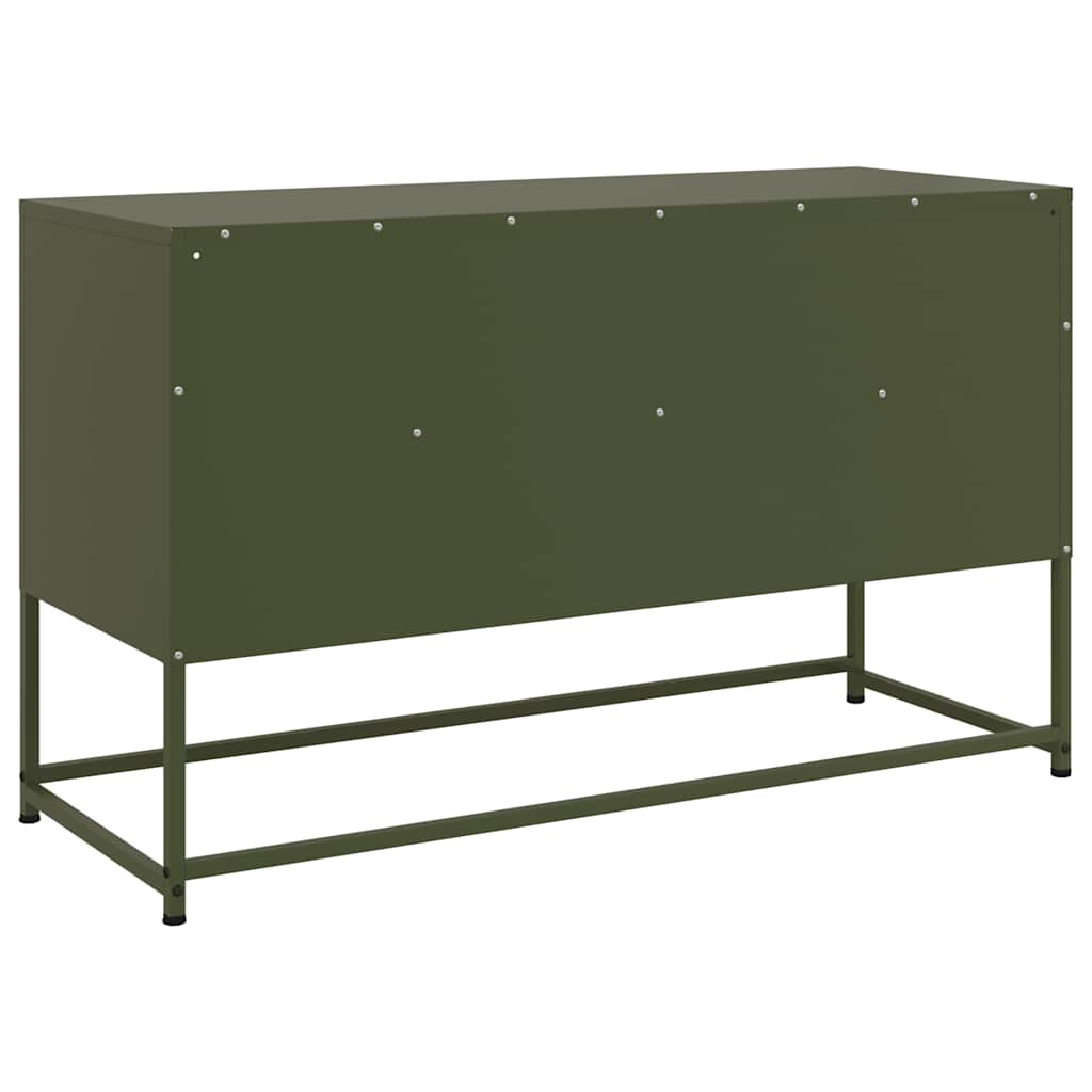 TV Stand In Olive Green 100.5 X 39 X 60.5 Cm Steel