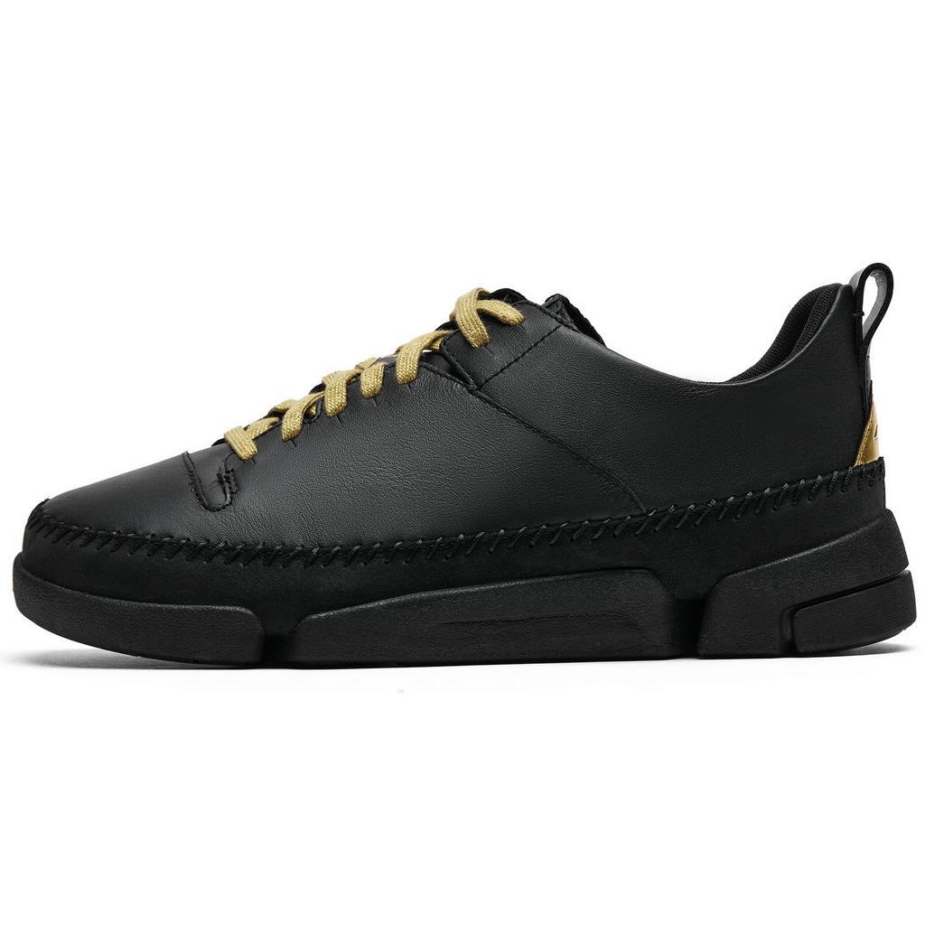 Clarks Trigenic Series Comfortable Three-Part Sole Low-Top Casual Shoes Men sneakers Black Gold 261876357