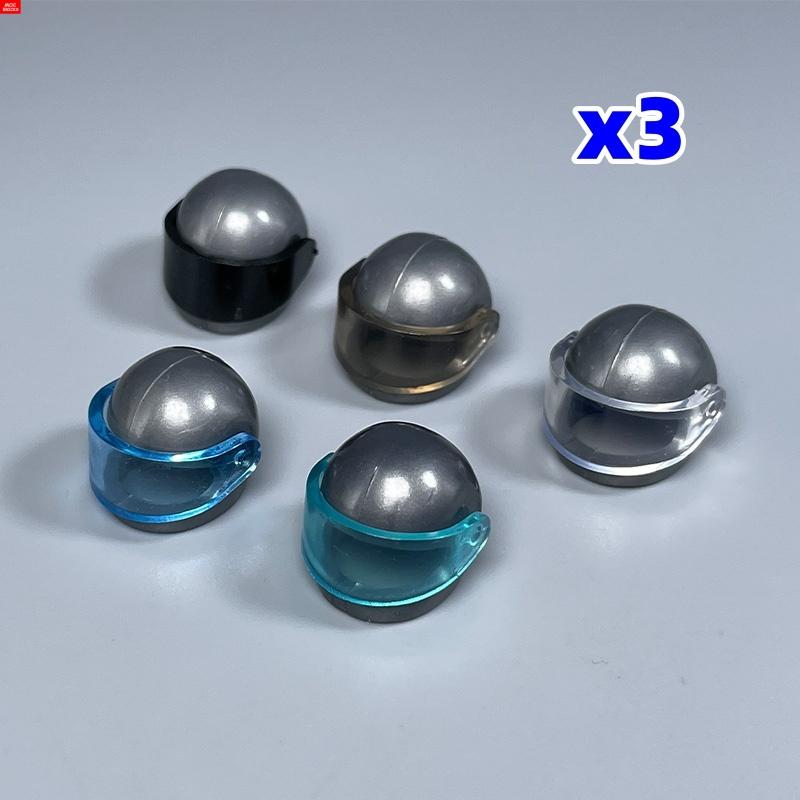 MOC Blocks 30006 30124 88415 2446 2447 Motorcycle Helmet Visor Action Figure Wear Construction Bricks Toy Kids Gift Idea
