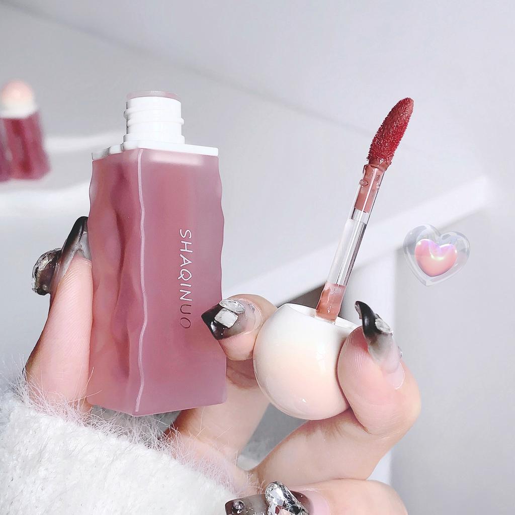 Qin-Linsenlippenglasur, wasserglänzende Schmolllippen, aufhellender, feuchtigkeitsspendender und nicht klebriger Lippenstift und Lipgloss