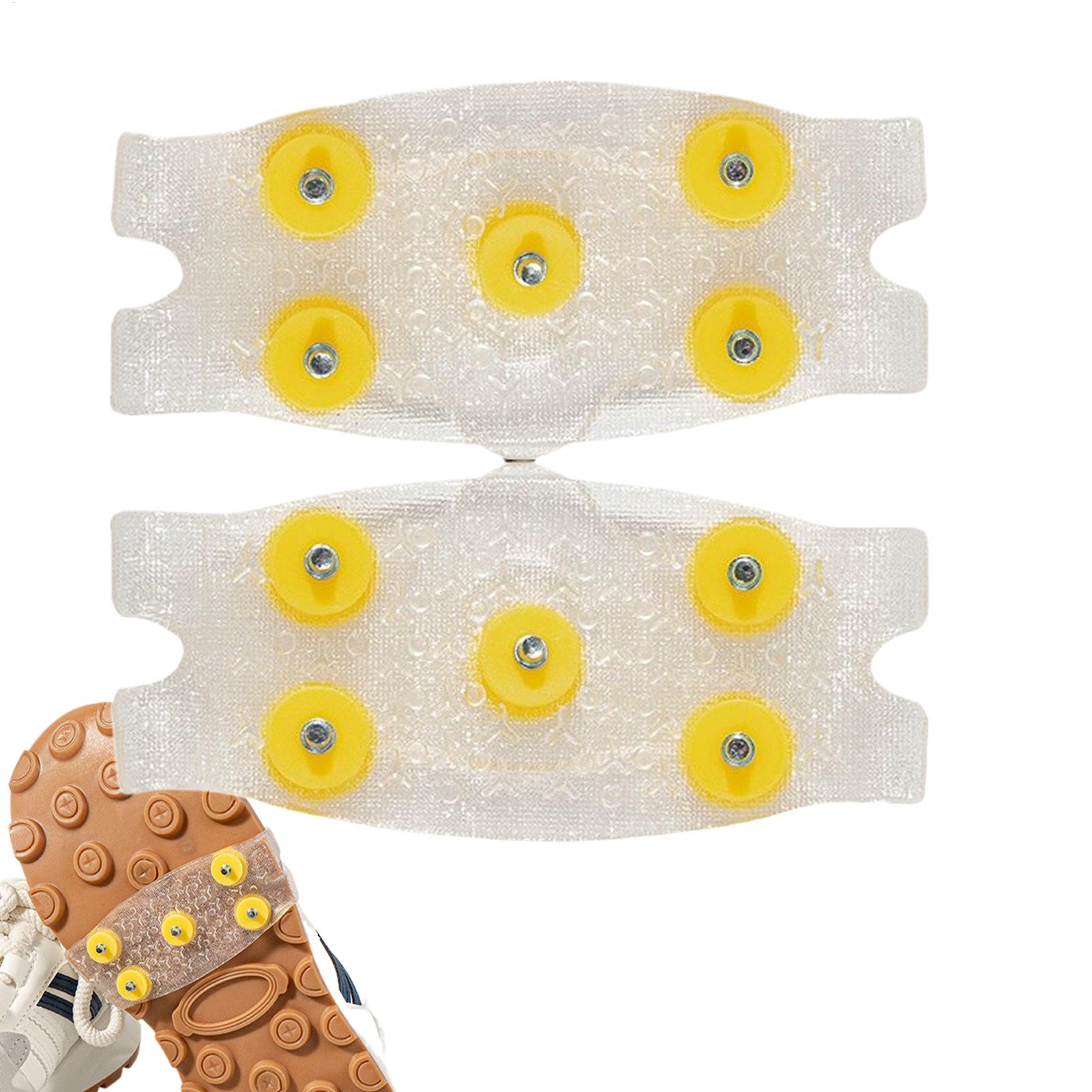 

1 пара 5-зубых кошек для снега и льда, для альпинизма, противоскользящие шипы, накладки-кошки, накладки для спортивной обуви для женщин, мужчин, чехлы для ботинок one size