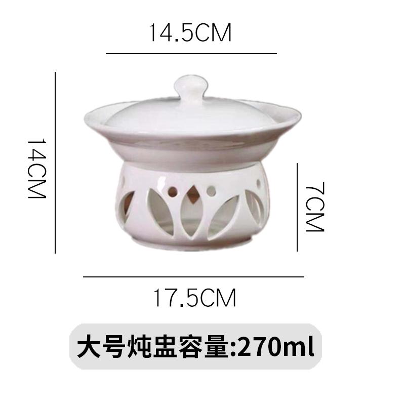 White Ceramic Bowl Candle Heating Tableware Soup Bowls Fruit Salad Bowl Noodle Bowls Dinner Plate Dessert Plate Dish Soup Pot
