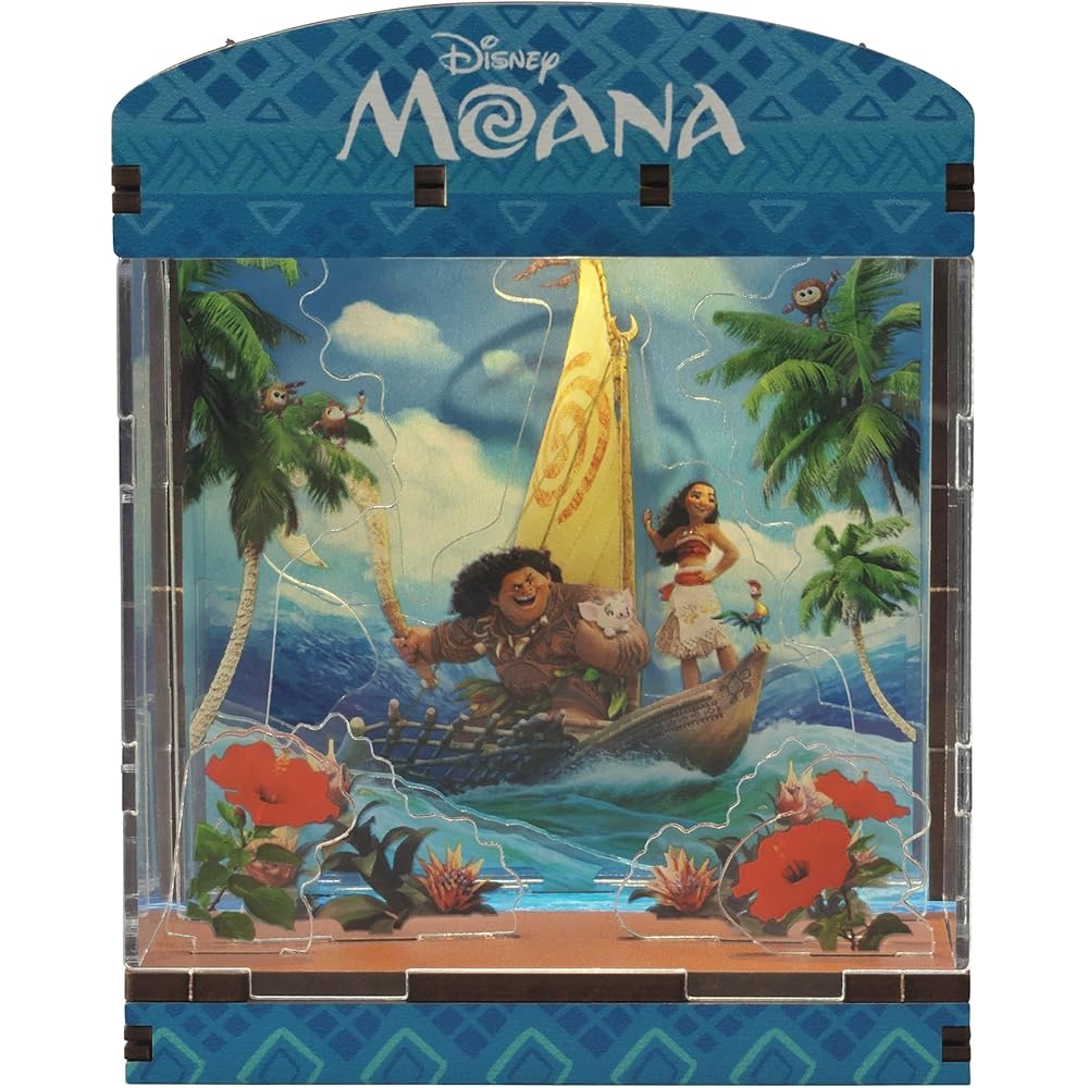 

Yanoman Hakobeya Disney Moana LED Light Interior Kit Mini Decoration H9.5 x W7.5 x D6 cm