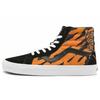 Sk8 Reissue Tiger Embroidery Tiger Stripe Casual High-Top Skate Shoes Unisex Sneakers Black Orange VN0A2XSBORA