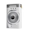 Compact USB Rechargeable Three-Speed Spray Fan with Humidifier for Desktop Use