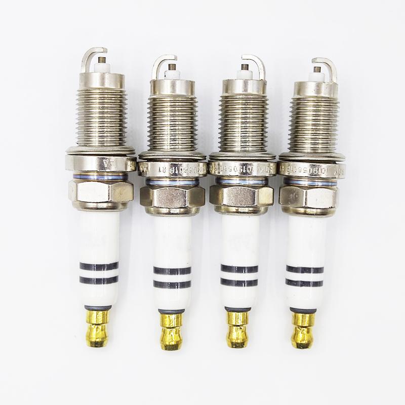 4PCS 101905601F F7HER02 Normal Spark Plug For Volkswagen Passat Golf Jetta Leon Skoda Seat Beetle 2.5L Ibiza FR7HC+ Car Candles