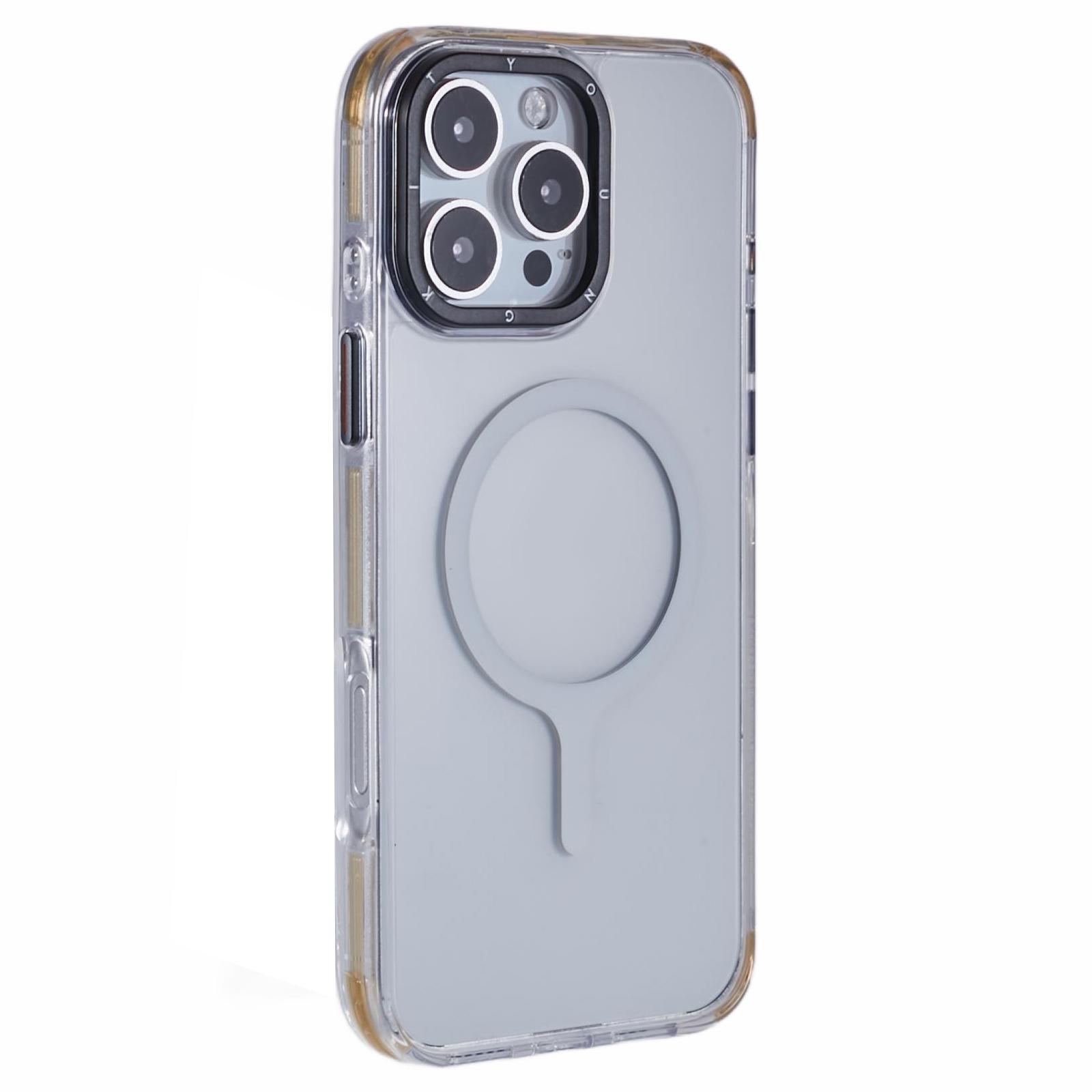 

YOUNGKIT Чехол для iPhone 16 Pro Max Совместимый с MagSafe Глянцевый ТПУ+ТПЭ Чехол для телефона B