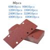 Multipurpose 185x93mm Flocking Sandpaper Sheets 8 Hole Design Anti Static Abrasives For DIYer Projects Smooth Finishing