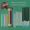 Carving Modeling Clay Sculpting Tool Set Pottery Sculpture Tool Plastic Modeling Tool Double End Dotting Clay Scraper