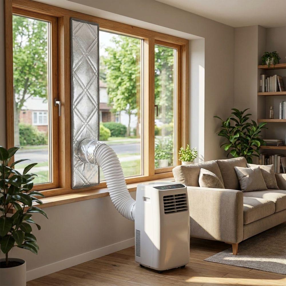 3 Layer Cotton Filled Sliding Window Vent Cloth Insulated Air Conditioner Window Seal Home Comfort