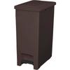 Asvel Evan Pedal 45SD Trash Can with Lid, Lightweight Pedal, 45L, Dark Brown, Hygienic, A6324