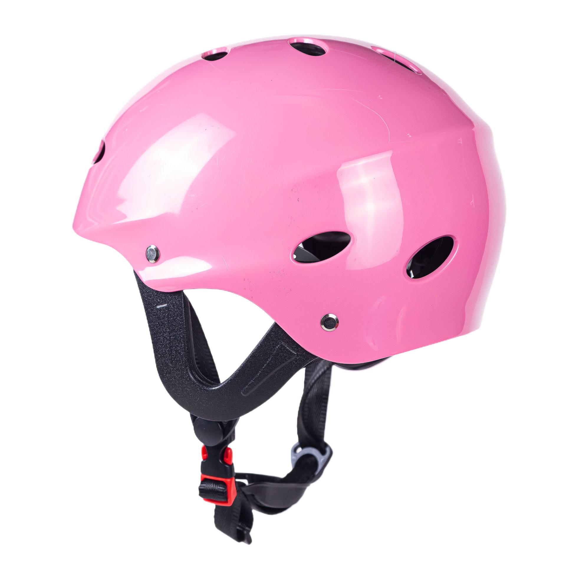 

Регулируемый шлем для водных видов спорта с защитой ушей для рафтинга, серфинга, катания на лыжах и велоспорта Adjustable S 54-58CM розовый