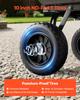Garden Dump Cart, 272 kg Poly Dump Cart, Garden Carts Dumps Wagon with 90° Quick-Dumps Mechanism, 180° Swivel Wheels, 270° Flexible Rotating Bearings,