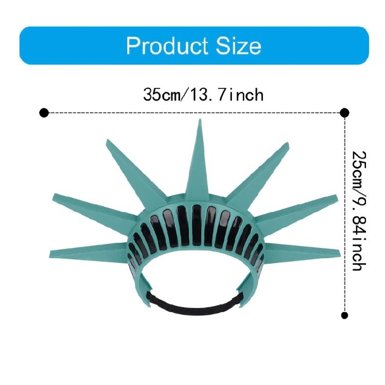 Statue Of Liberty Headpiece Cosplay Hairhoop For School Drama Cosplay Independence Day Outfit Dressingup Accessories