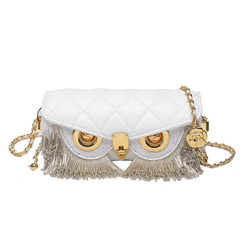 

High Quality Women s Bag Fashion Owl Purses And Handbags Chain One Shoulder Messenger Bag Luxury Designer Tassel Bags For Women