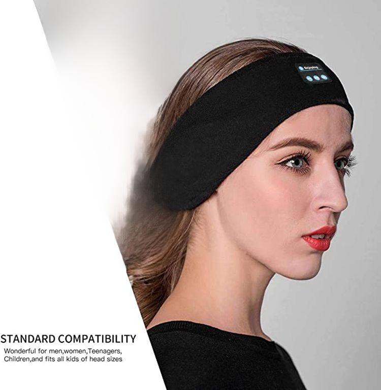 Wireless Bluetooth 5.0 Sports Headband: Music & Call Sleep Mask