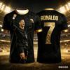 Ronaldo's Printed Design Children's Sportswear Football Jersey and T-shirt Is Suitable for Outdoor Sports Activities