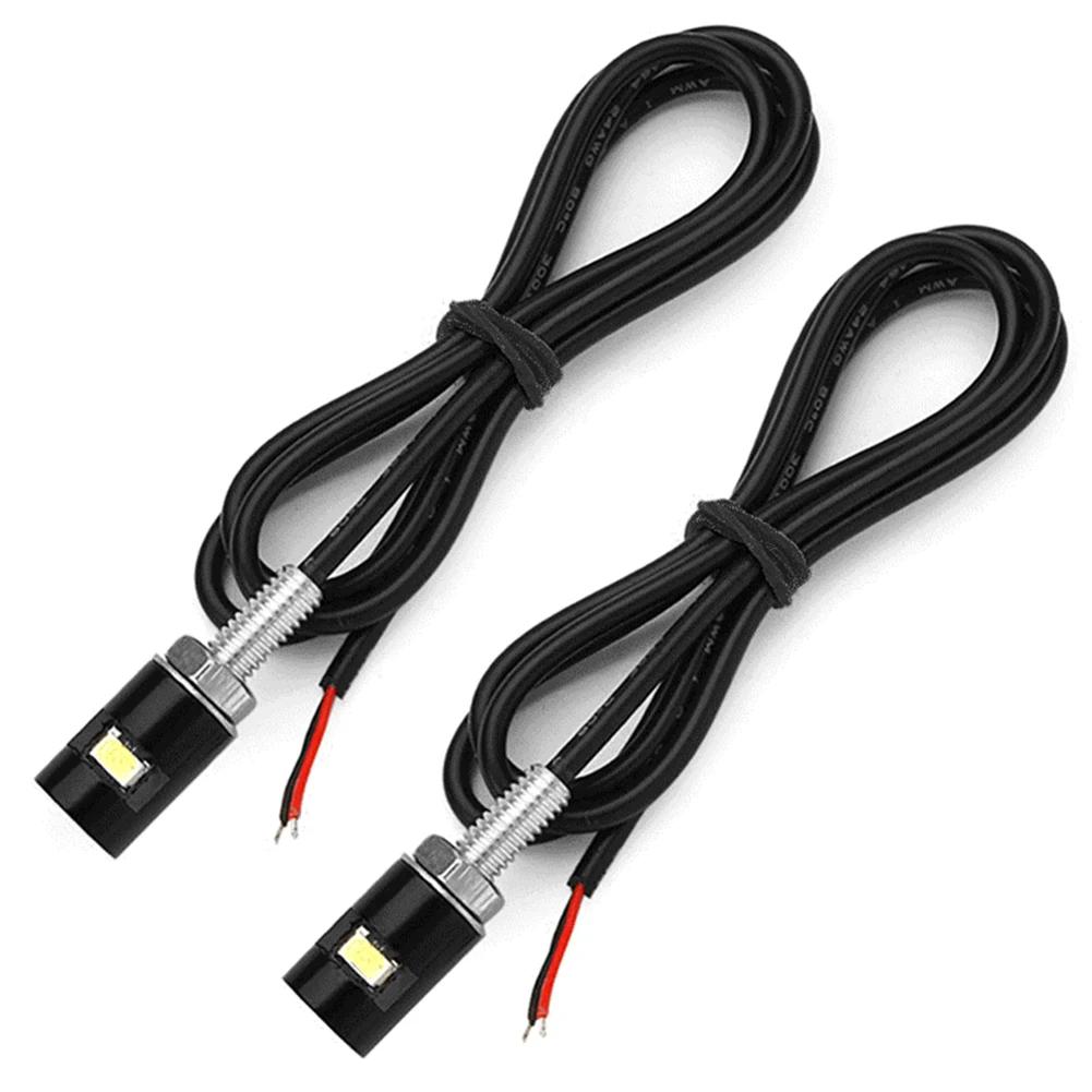 

2 шт. 12 В 5630 SMD светодиодные лампы для автомобильных мотоциклов, номерных знаков, лампы для задних фонарей, болты, лампы, источник света чёрный