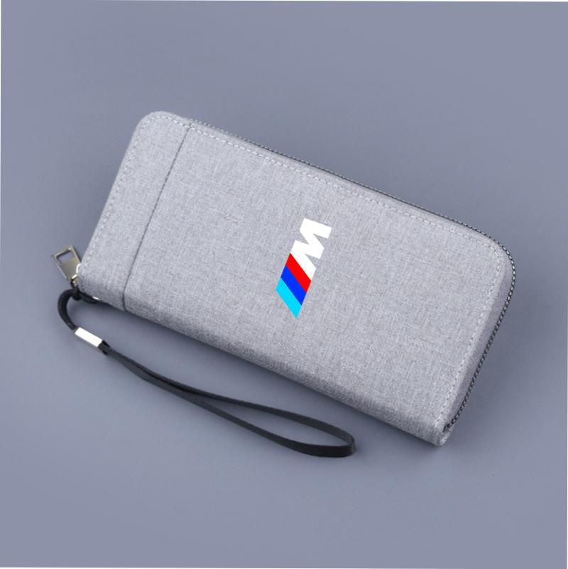 Car Sticker Car Canvas Wallets Card Vertical Documents Storage Pocket Gifts For BMW M E46 E36 E34 F10 E90 F30 E60 F30 E53E30 E92 Wszp91
