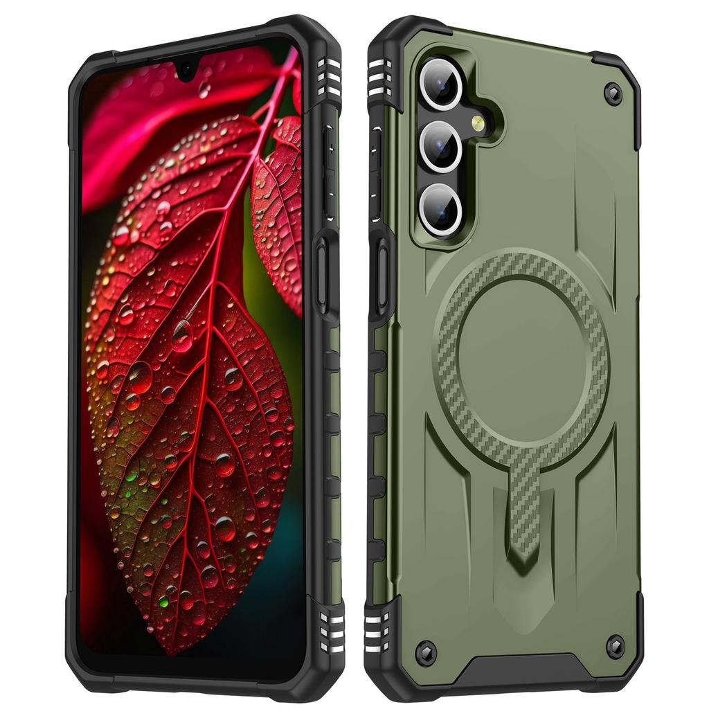 For Samsung Galaxy A56 5G/A36 5G Case Compatible with MagSafe Four Corner Airbags PC+TPU Phone Cover