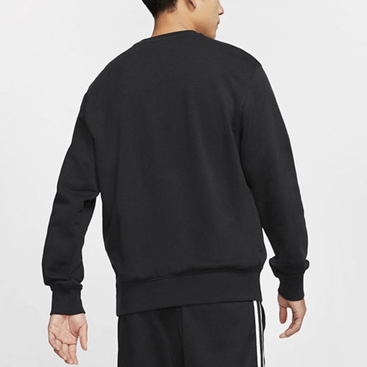 Nike Moletom Pulôver Casual Esportivo de Corte Solto com Gola Careca Masculino Tops Preto 804343-010