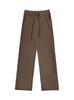 Autumn and winter sweatpants fleece sweater pants women's wide-leg pants loose high-waisted sports straight pants warm and casual
