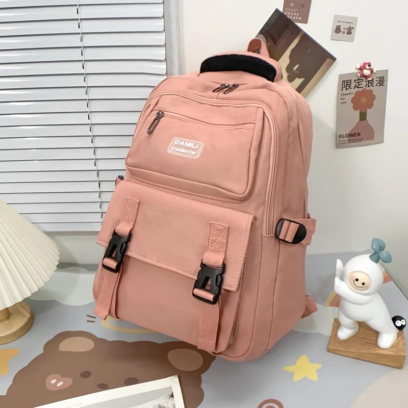 

Школьный рюкзак для молодой девушки, повседневный, водонепроницаемый, школьная сумка, рюкзак для колледжа, многофункциональный, подростковый, рюкзак для ноутбука, школьная сумка