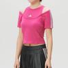 Adidas Fitness Training Comfortable Breathable Sports Short Sleeve Running T-Shirt Women tops KR7607