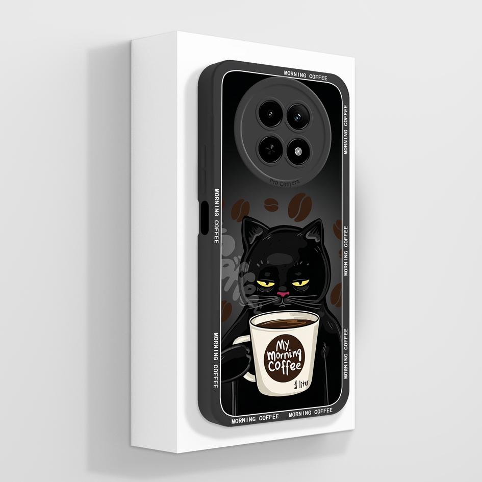 Matte Hülle für OPPO Realme 12 11 Pro Plus 12Lite 12X 11X Hülle Niedliche Mode Welpe Handy Tasche Weiches Flüssigsilikon Stoßfester Bumper für OPPO Hülle Capa