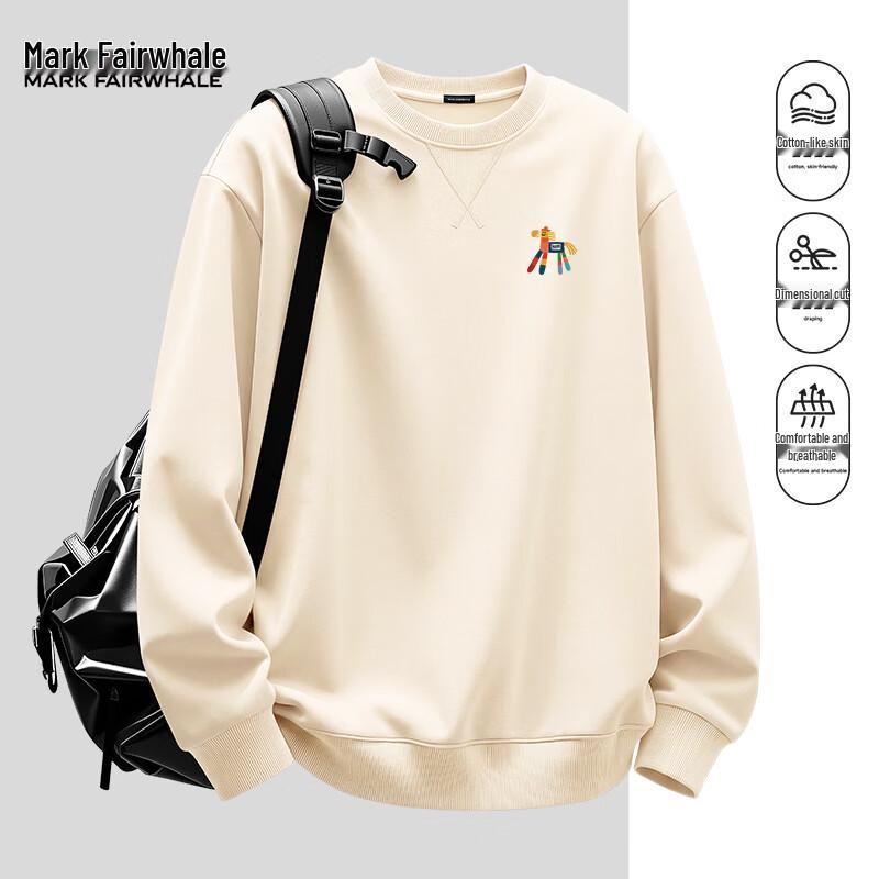 Mark Fairwhale Men's Heavyweight Triangle Collar Round Neck Sweatshirt