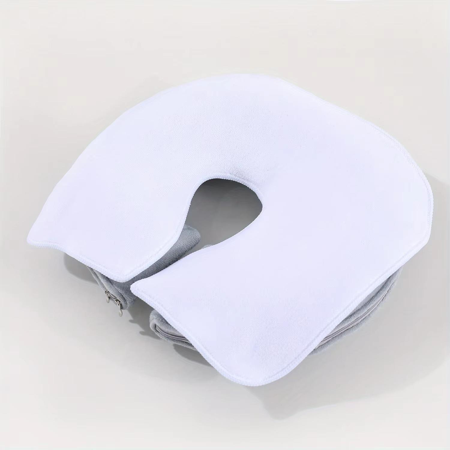 

1-6pcs Beauty Salon Massage Head Towel Sets - Heart-U Shaped Soft Fluff-Free, Machine Washable Durable, for Beauty Salons/SPAs білий