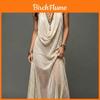 Bohemian Beach Dress With Knit Fabric For Vacation Travel