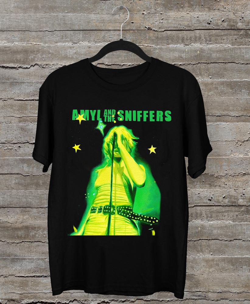 

NEW Amyl And The Sniffers Band Short Sleeve Black All Size Shirt Unisex T-Shirt XXL