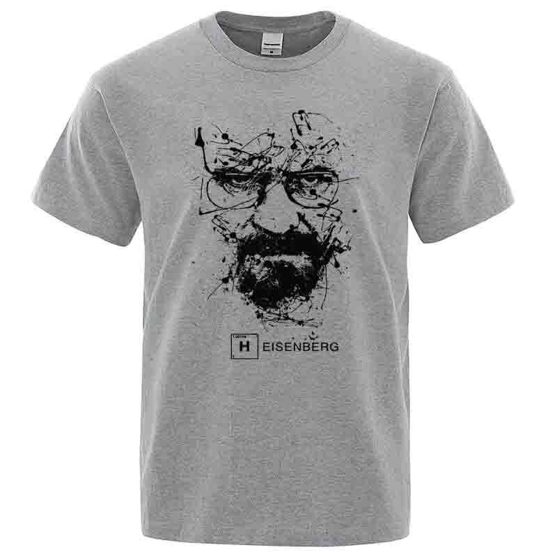

Men Fashion Casual Top Quality 100% Cotton Breaking Bad T Shirts Men Heisenberg Camisetas Hombre Men Cool Tee Shirt Tops S разноцветный