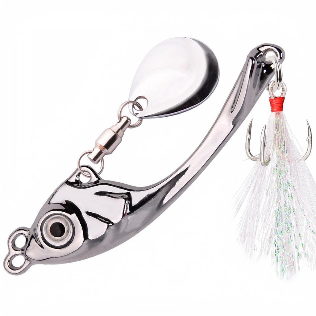 Colorful Alloy Spinnerbait with Long Vibrating Action for Fishing